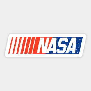 NASA NASCAR Logo Space Astronaut Sticker